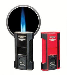 V6 Lighter - Gun Metal & Red